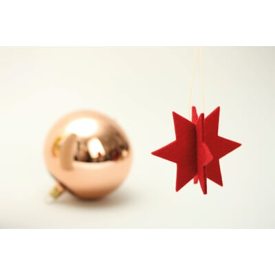 Weihnachtsschmuck Wollfilz, Stern
