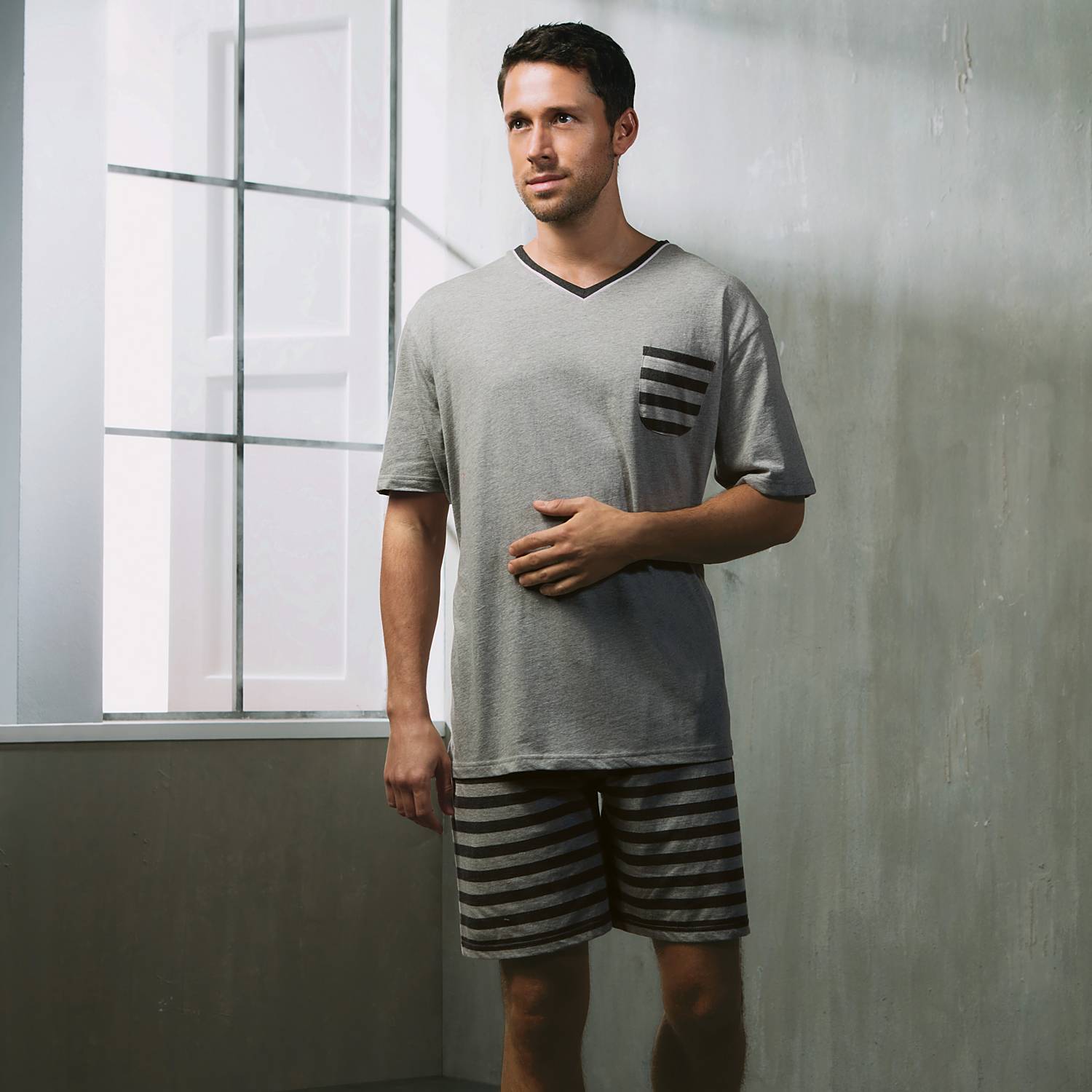 REDBEST Single-Jersey Herren-Shorty im 2er-Pack