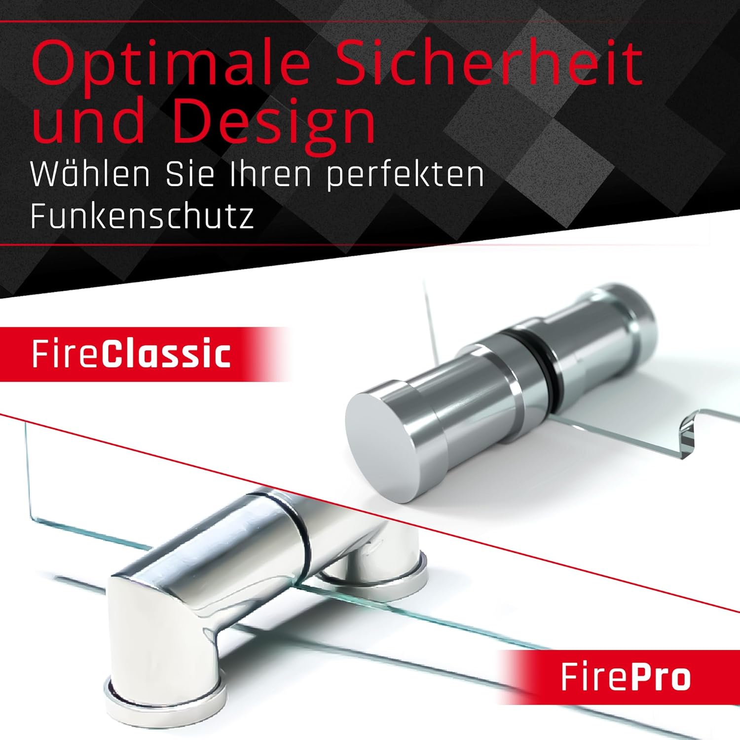 BIJON Kaminschutzgitter aus Spezial-Sicherheitsglas, Hitzeschutz Funkenschuztgitter, Ofenschutzgitter aus echtem ESG-Glas, Kamin Ofen Glas Funkenschutz FIREpro - 60 x 80 cm