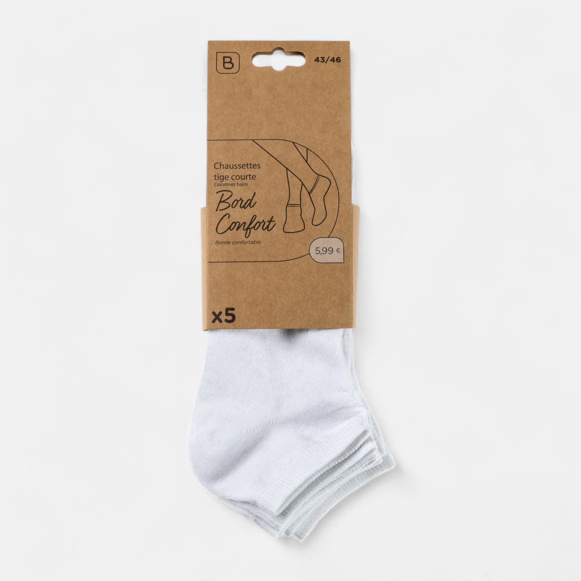 Chaussettes Homme blanc