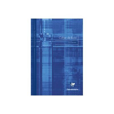 Clairefontaine - Carnet de bord enseignant (9 classes) - A4 - 60 pages - disponible dans différentes couleurs