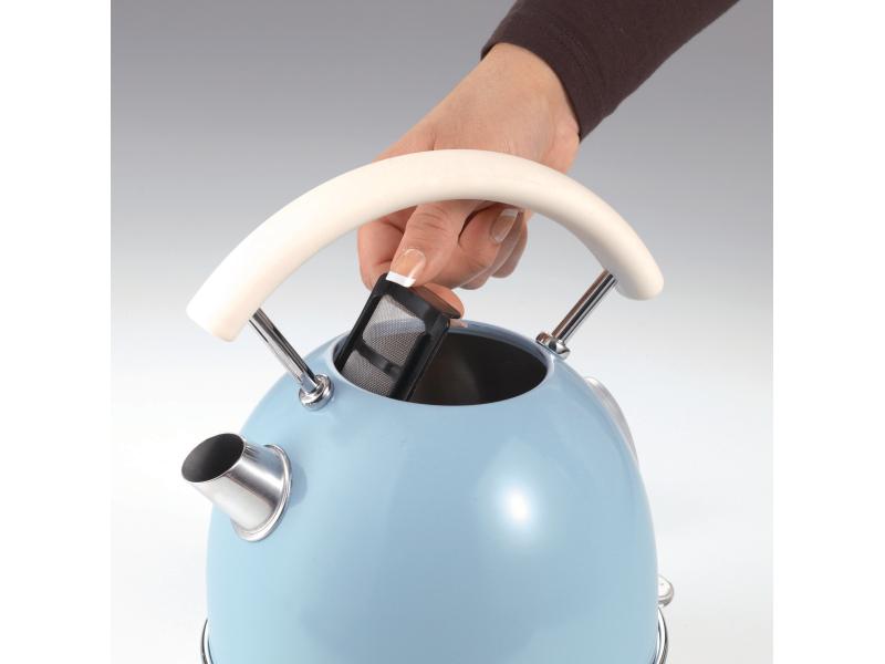 Ariete Wasserkocher Vintage 1.7 l Blau Wasserkocher im Retro-Design