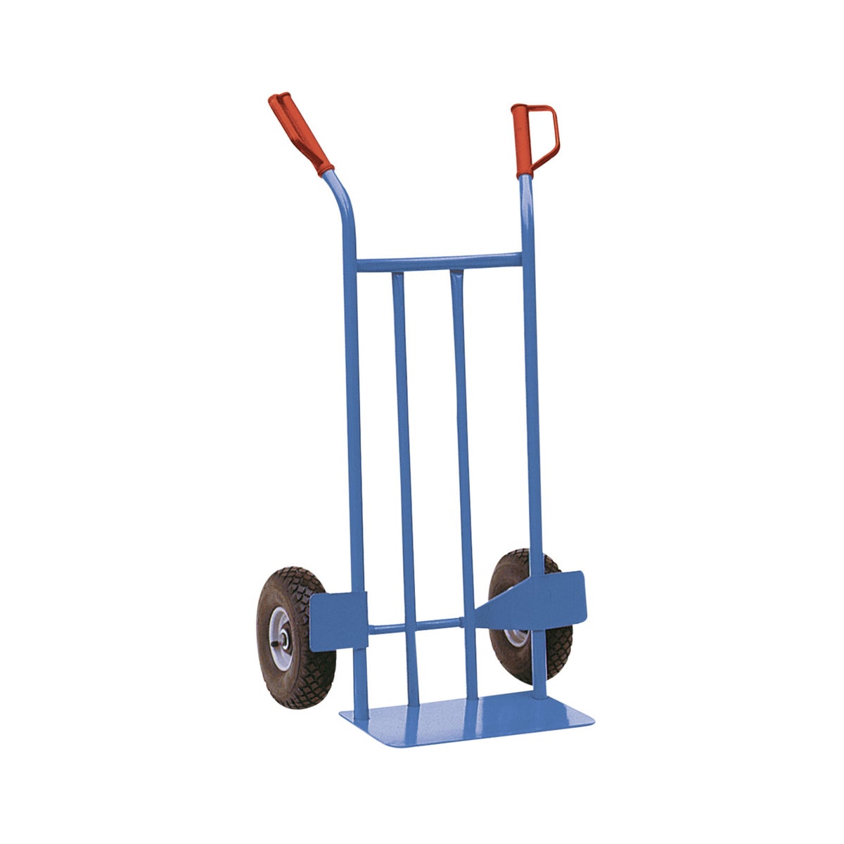 Schake stalen buissteekwagen, laadvermogen 300 kg, 400x160 mm massief rubberen wiel