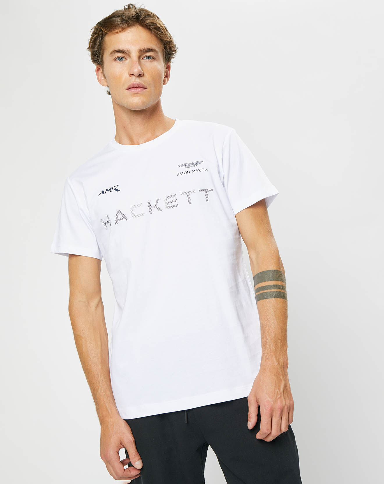 Hackett London T-Shirt Aston Martin Racing blanc