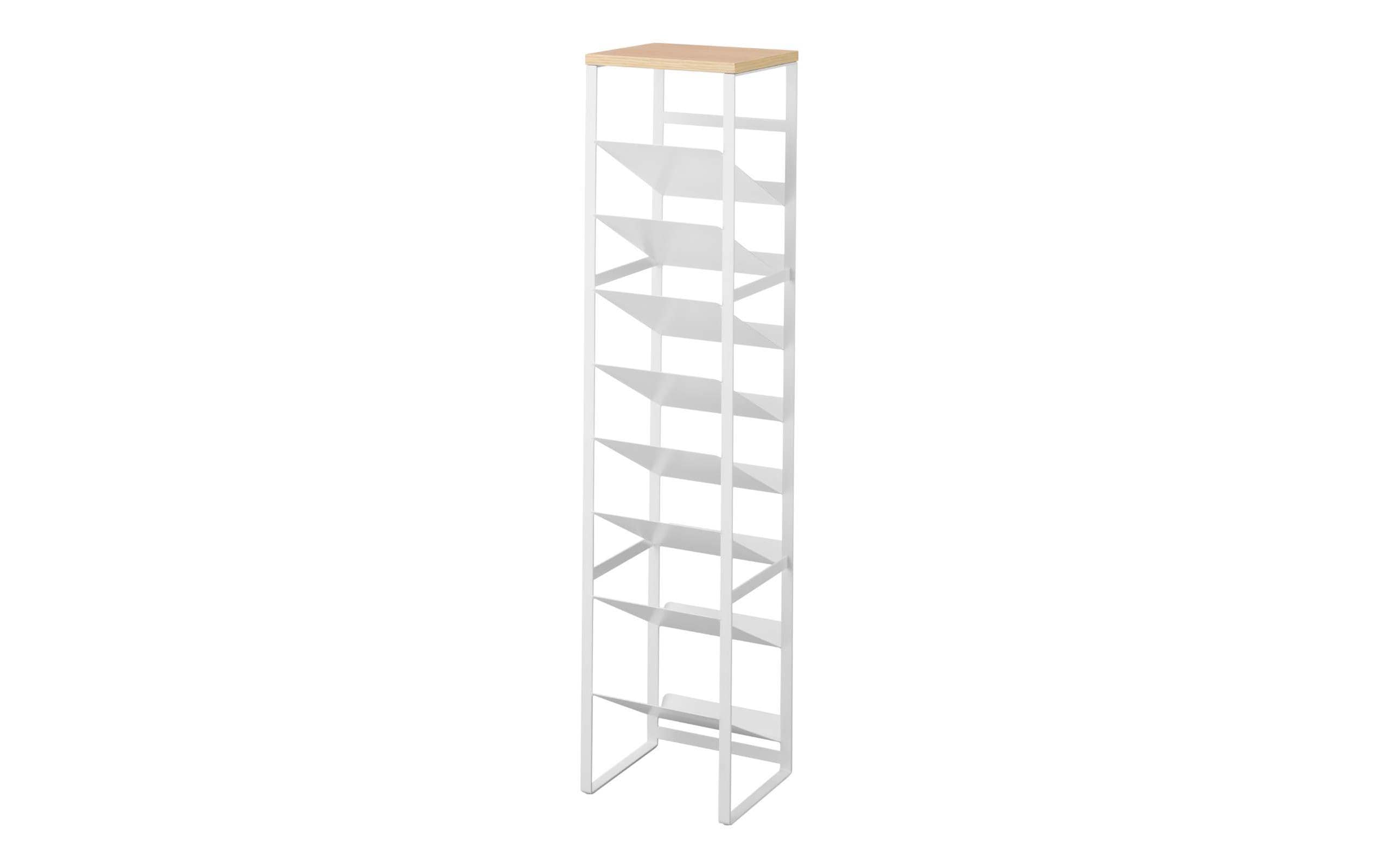 Flaschenregal Tower Weiss<br>8-stöckiges Flaschenregal