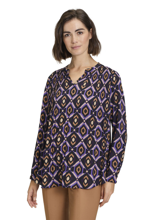 Betty Barclay Bluse Kurz 1/1 Ar Purple/black