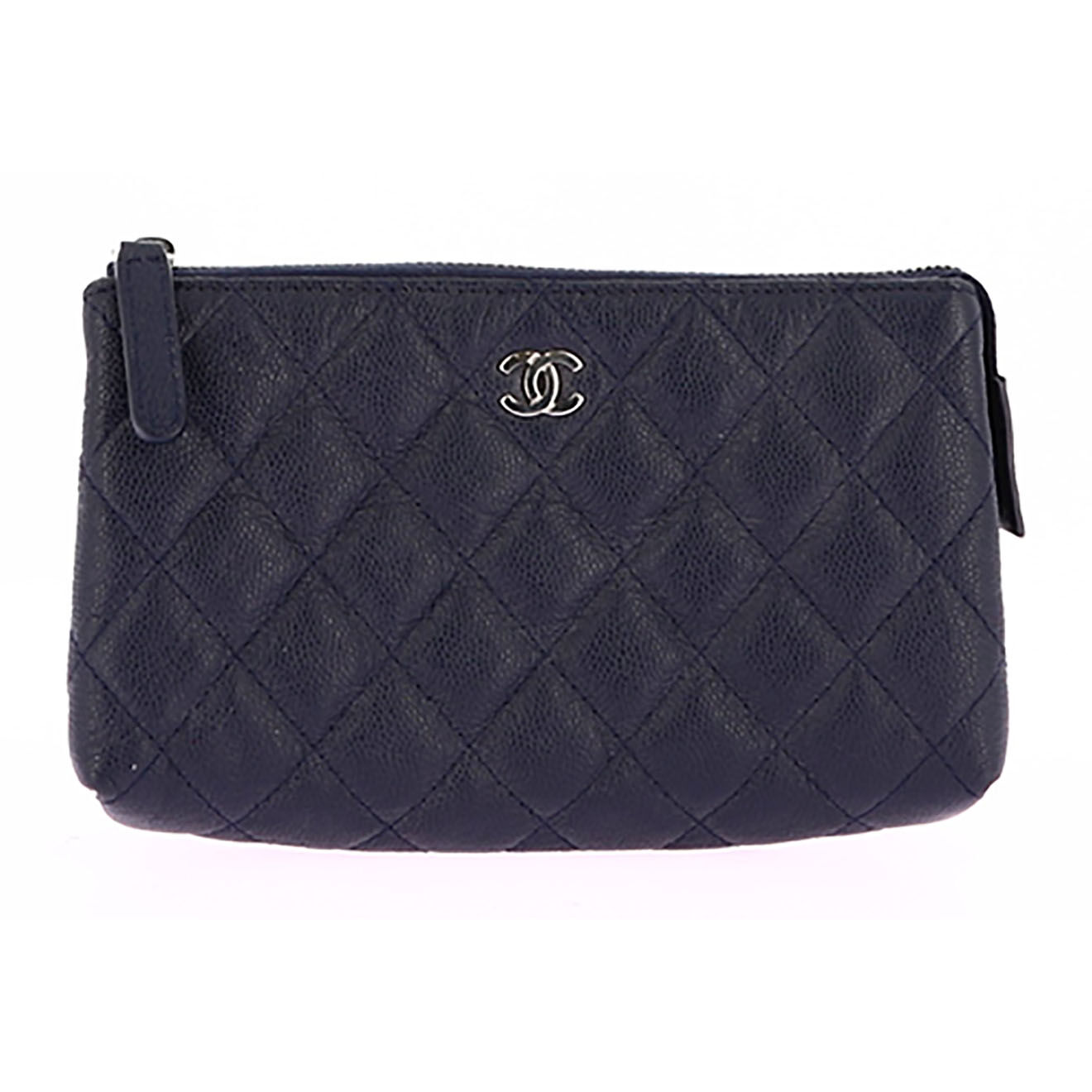 Chanel Pochette en Cuir marine - Neuf sans étiquette - 17x10 cm