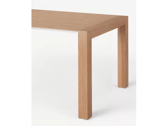 Neal Table extensible (170/264 x 90 cm) en MDF noyer