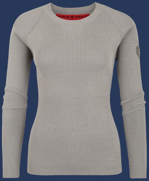 Damen Pullover 002 KoNitA, Ashgrey