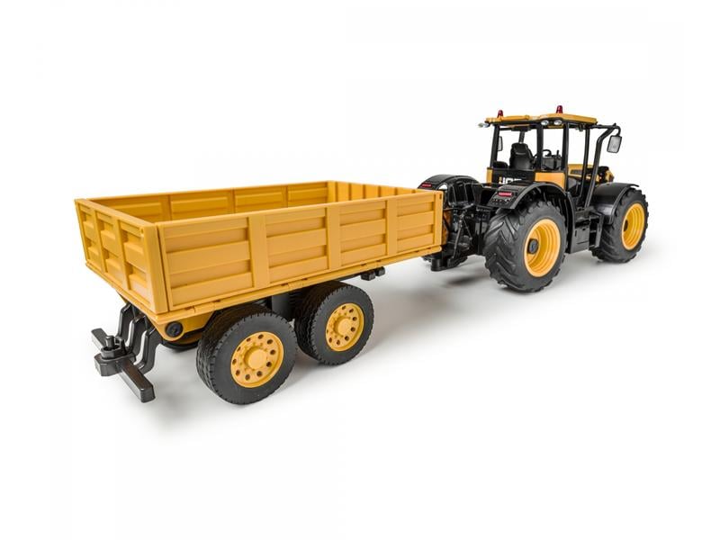 Carson Traktor JCB Fastrac mit Anhänger RTR, 1:16 Ferngesteuerter Traktor mit Licht und Sound