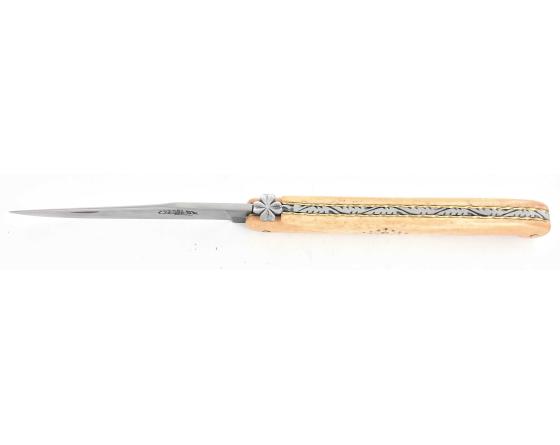 Laguiole 12 cm Pagès 1890 - Couteau de la Chance - os de boeuf teinté Couteaux de Poche par Forge de Laguiole