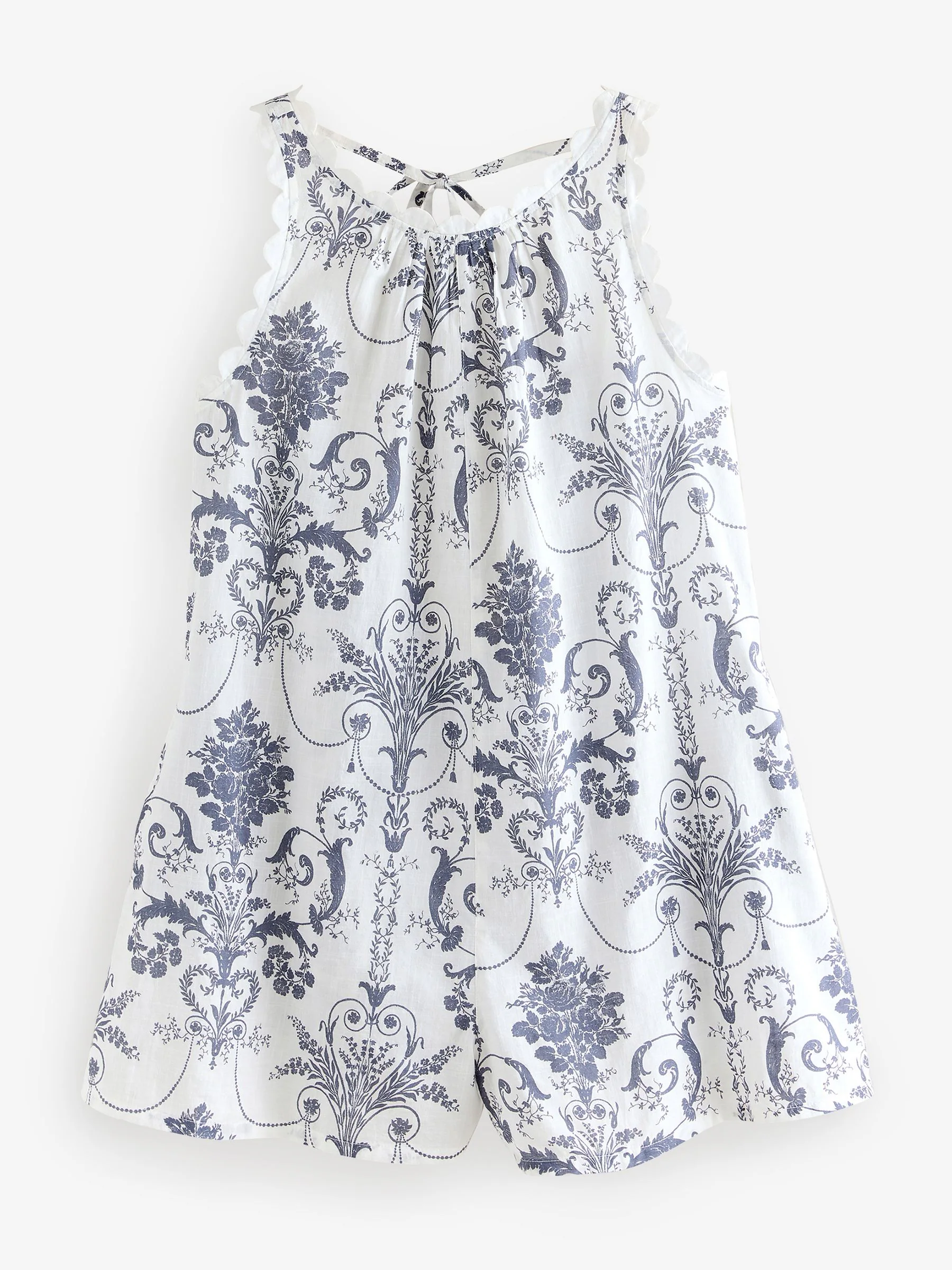 Laura Ashley 100% katoenen strandrompertje met geschulpte rand