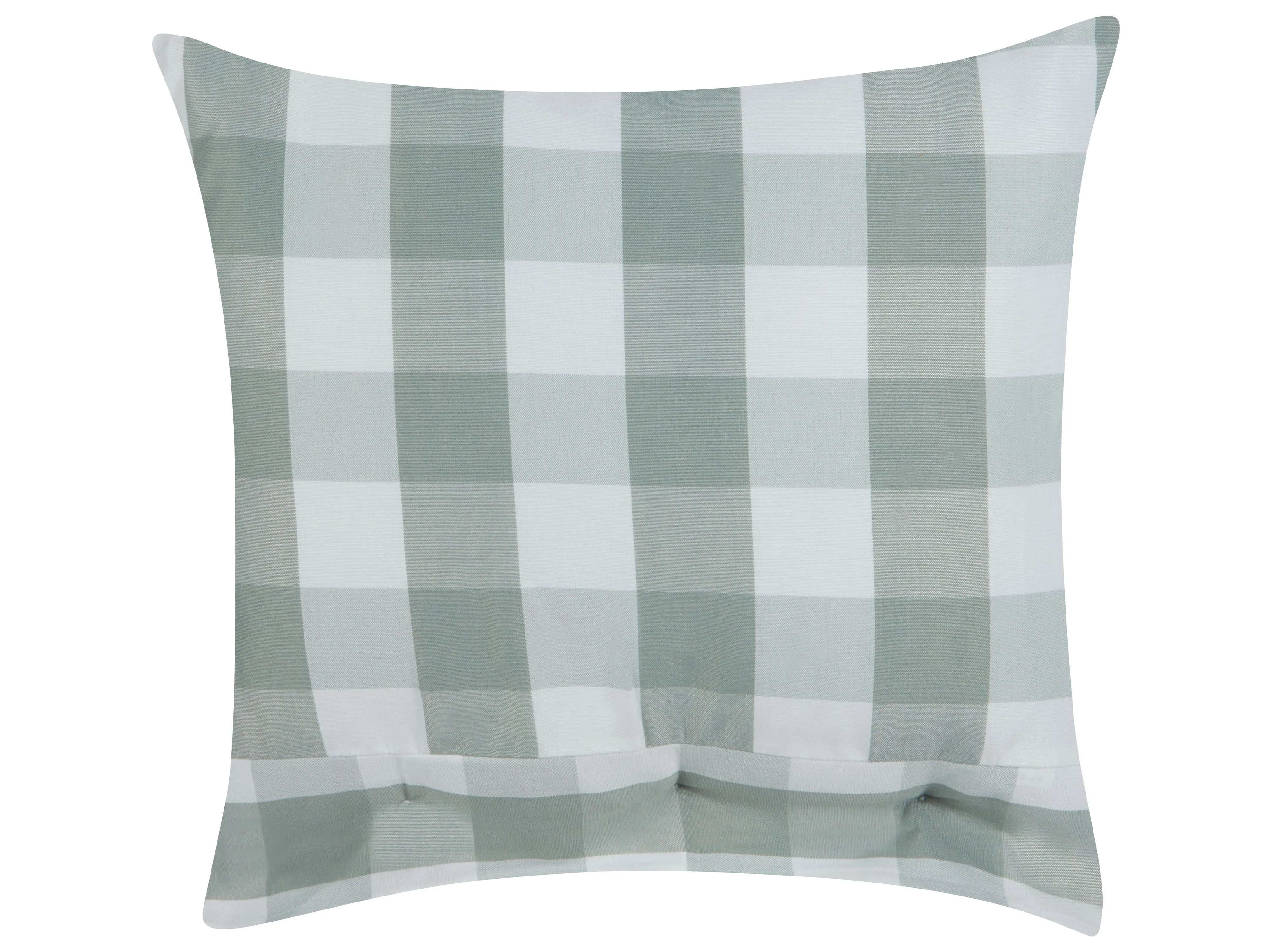 Set van 2 sierkussens TAMNINE 45 x 45 cm Mintgroen geblokt patroon