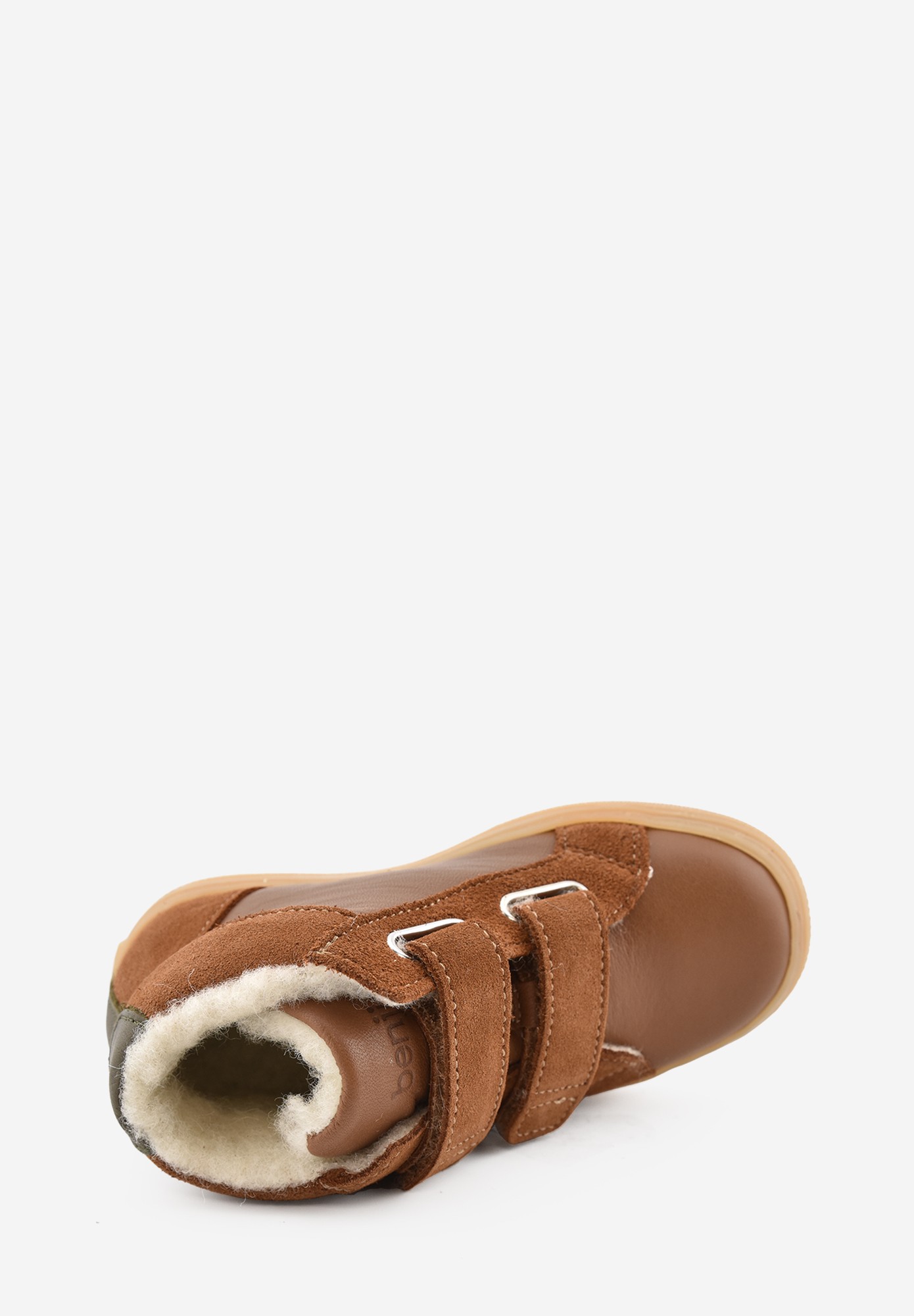 Laax logo Wollfutter Kleinkinder Cognac Kaki