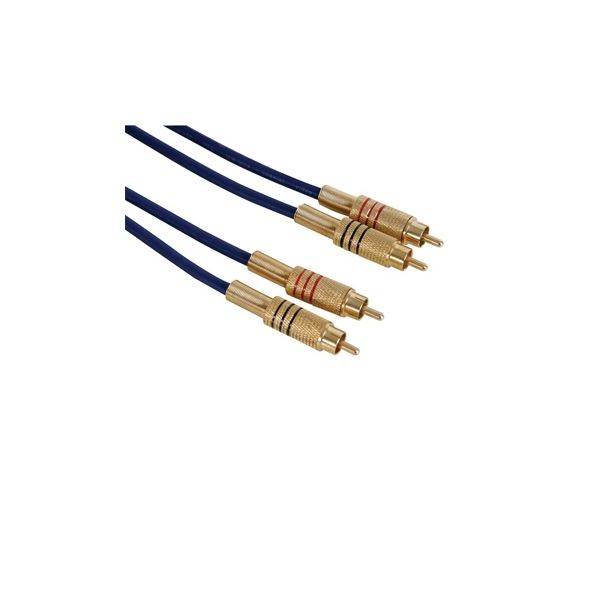 Velleman Cabo de audio alta qualidade 2 xRCA m / m - 1,5m - VELAVB069/1.5