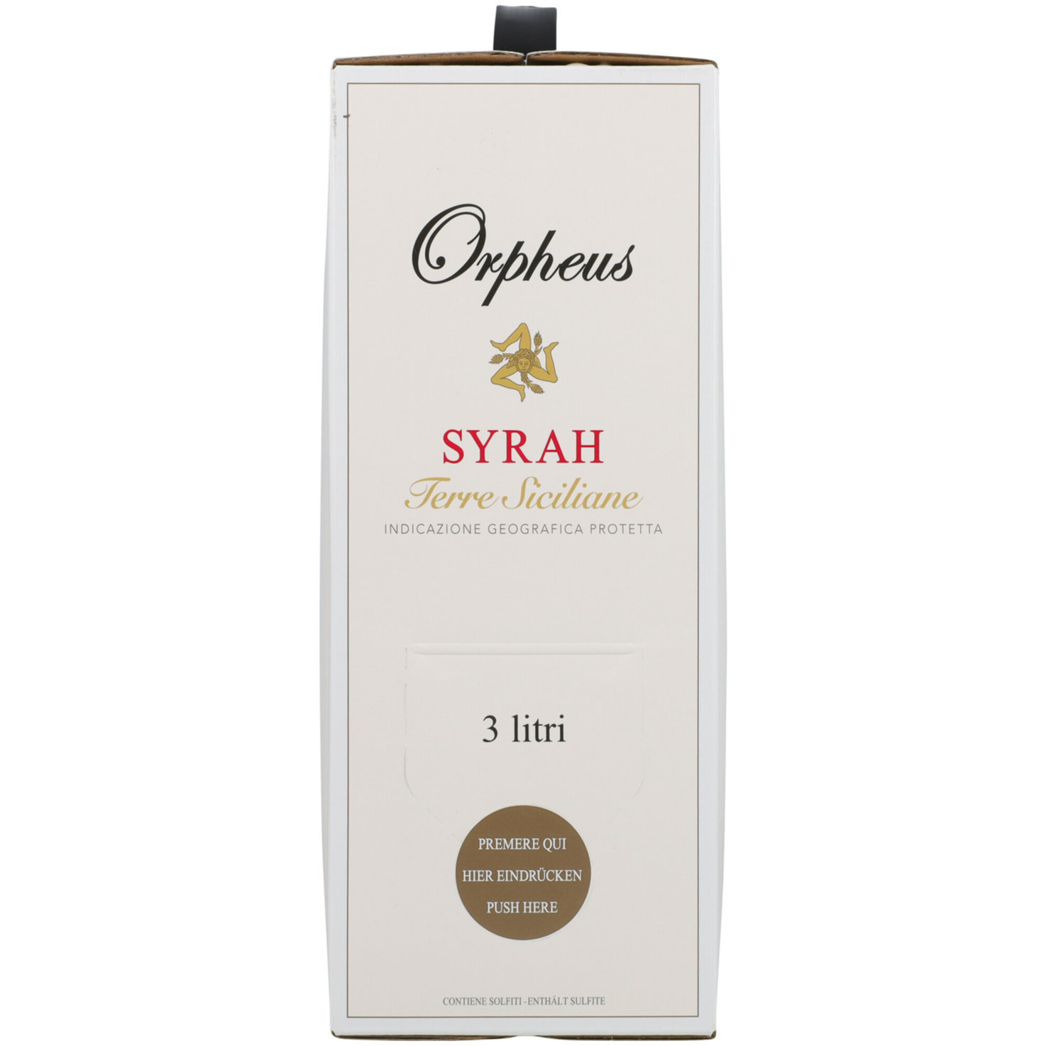 Terre Siciliane IGP Syrah Orpheus Bag in Box -300cl