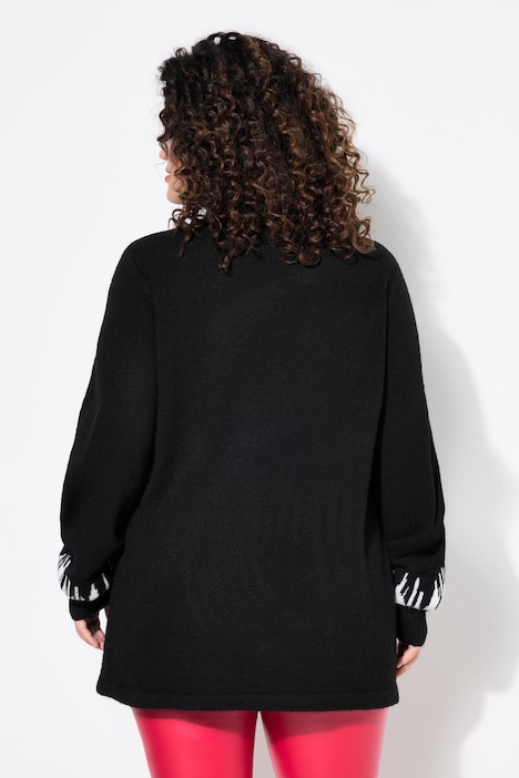 Pullover, HAPPY-Statement, Ballon-Langarm