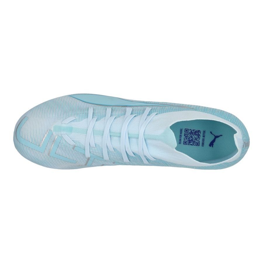 PUMA Ultra 5 Match   FG/AG Light Up - Icy Blue/Turquoise Femme ÉDITION LIMITÉE