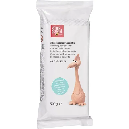 Knorr Prandell 212150009 Modelliermasse, terracotta, 500 g