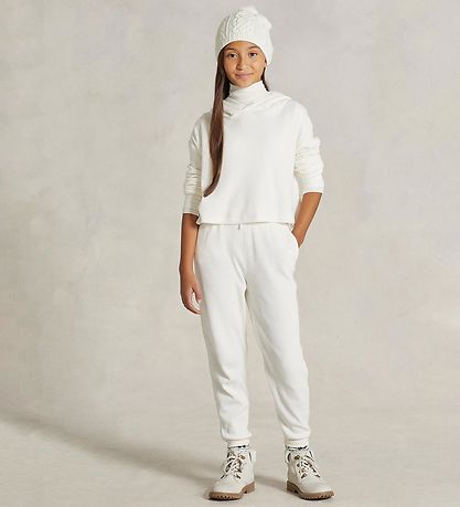 Polo Ralph Lauren H?ttetr?je - Cropped - Hvid