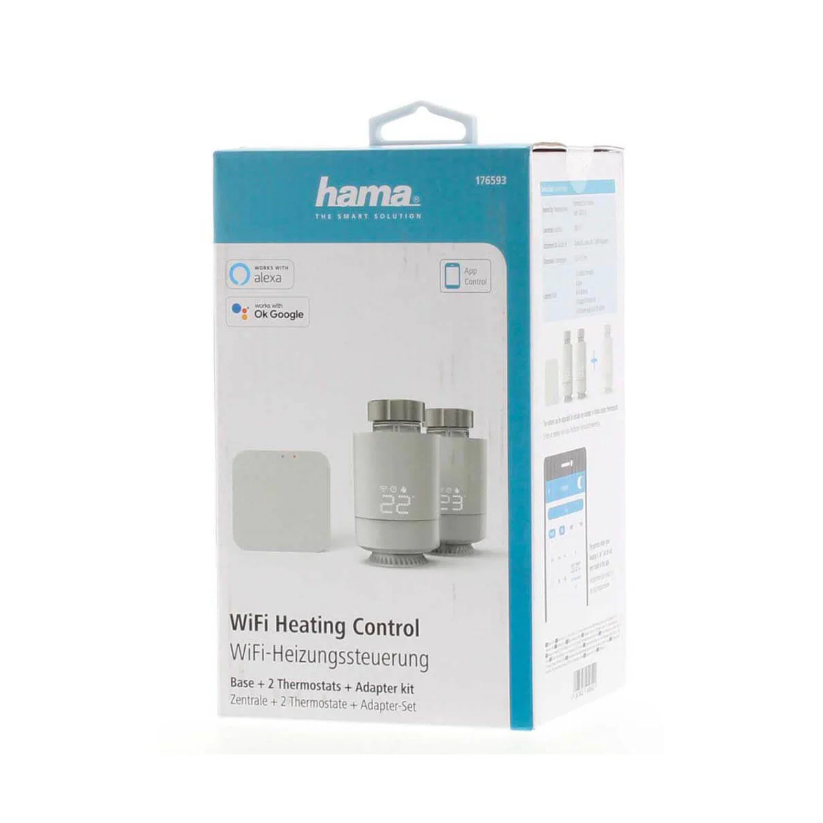 HAMA WiFi Smart Radiatortermostat Sentral Styring 2-pak