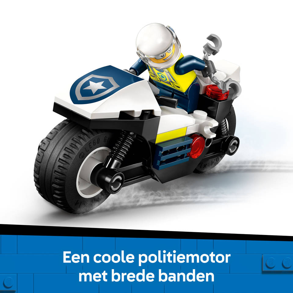 LEGO City achtervolging op politiemotor 60455