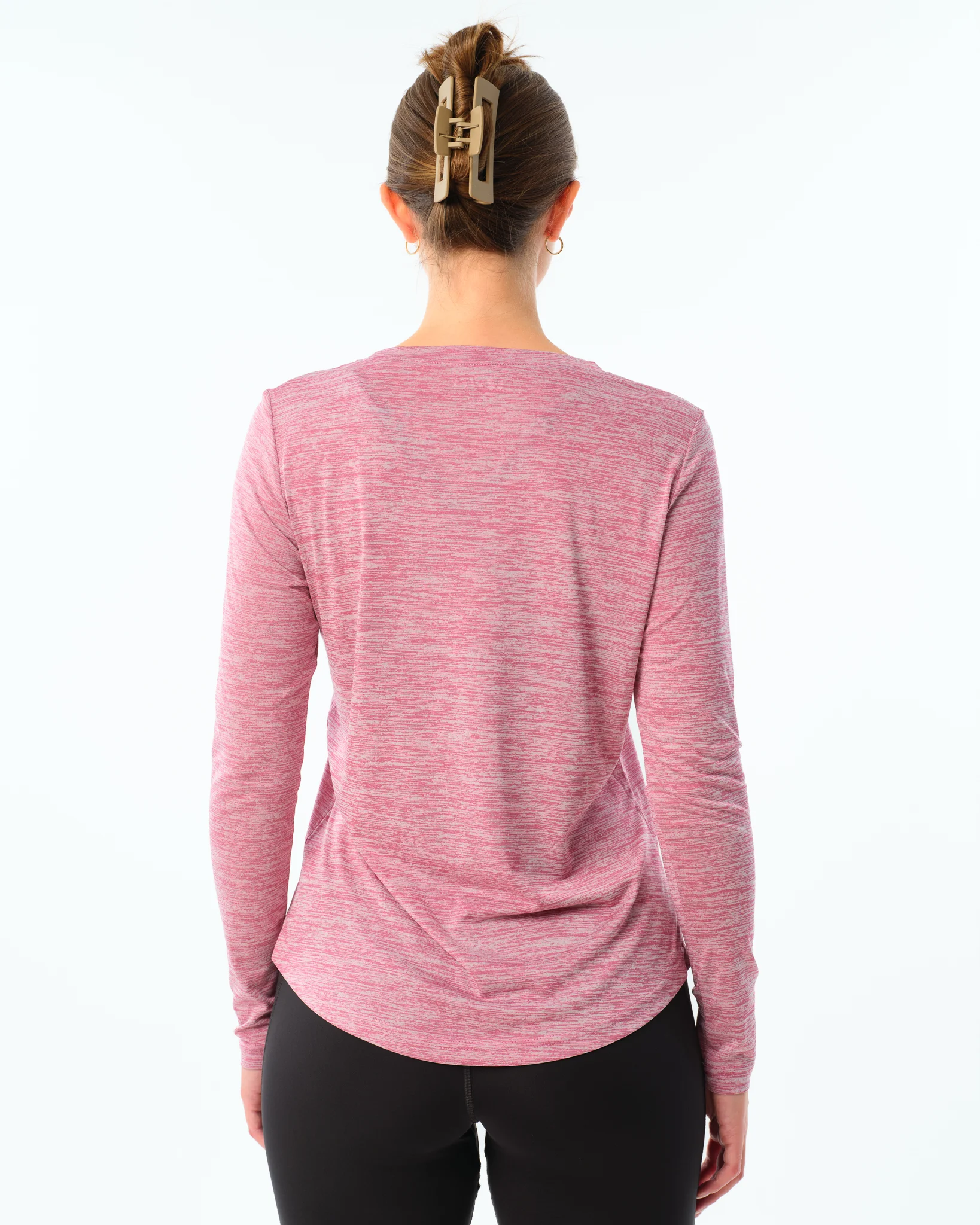 LEVITY Essential Marl Long Sleeve Pink Violet Marl
