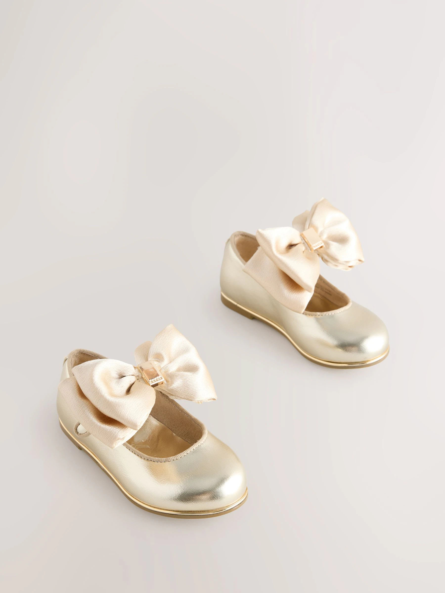Goud - Baker By Ted Baker Mary Jane gelegenheidsschoenen met strik voor meisjes
