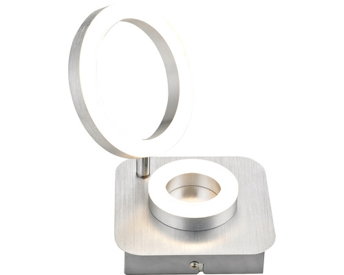 FLAIR LED plafondlamp 11W 360/685 lm 3000K 14x14 cm Adhara chroom