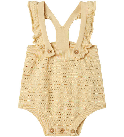 Lil' Atelier Bloomers m. Träger - NbfHope - Strick - Sea Mist