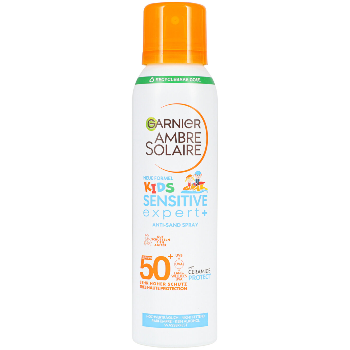 Garnier Ambre Solaire Kids Sensitive expert+ Anti-Sand Spray LSF 50+, 150ml