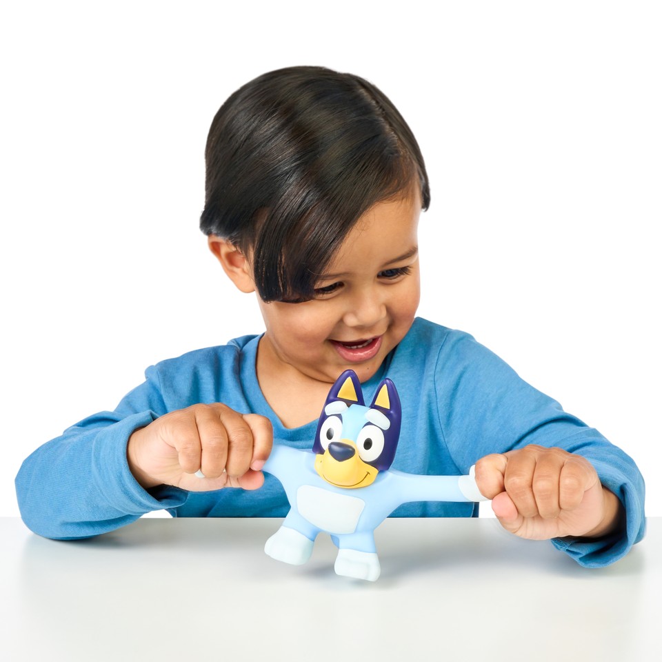Strækbare Bluey og Bingo figurer