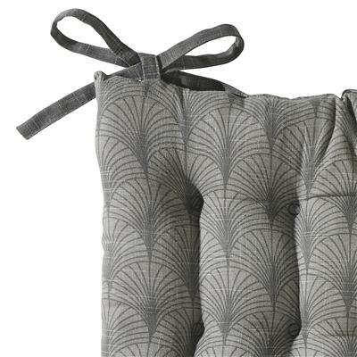 Galette de chaise carrée motif art déco