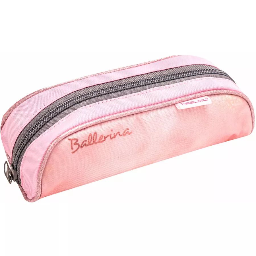 Belmil Schulranzen Classy Schulranzen Set 5-teilig mit Brustgurt Ballerina Black Pink