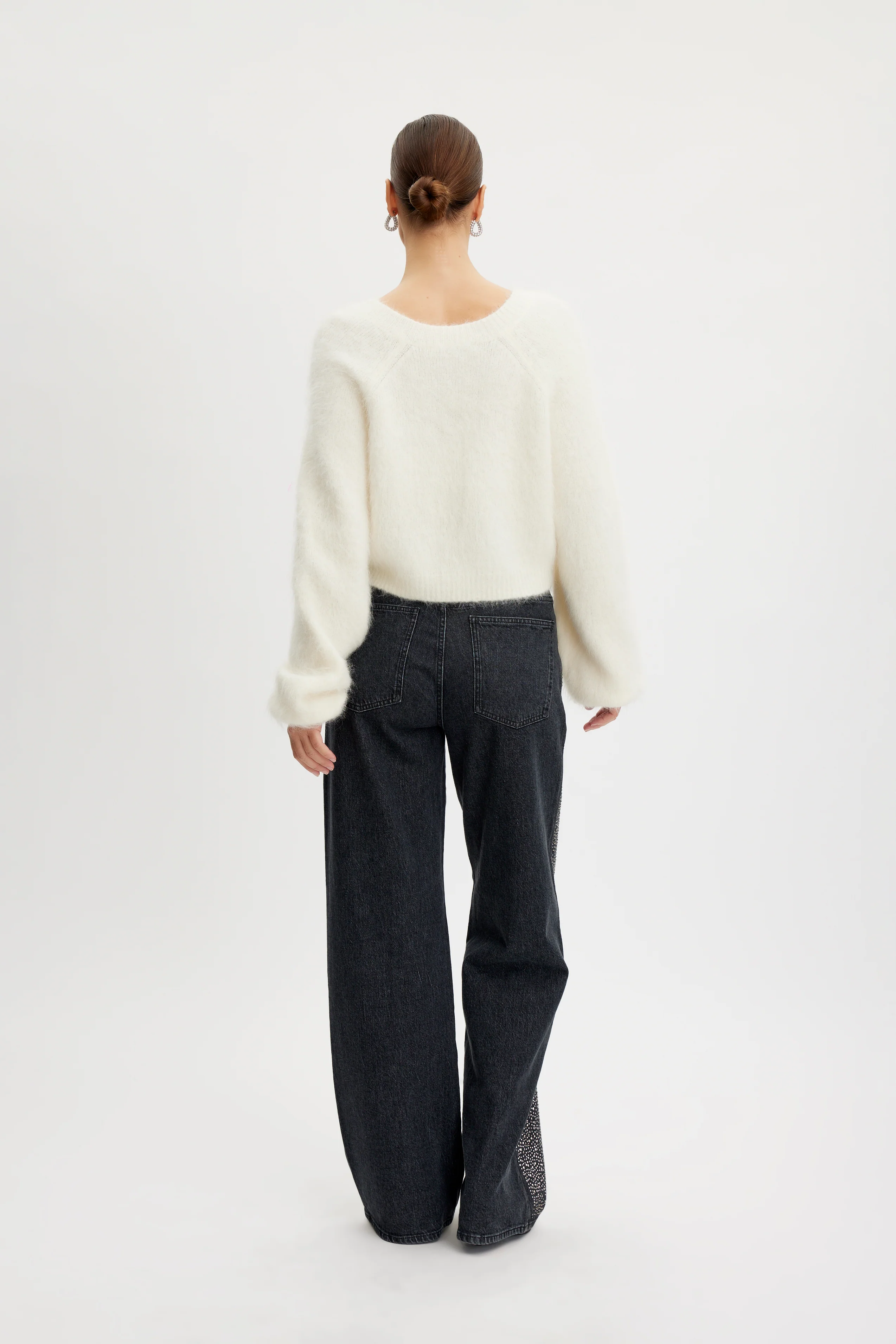 GESTUZ  ZorahGZ MW jeans - Dark Grey Washed