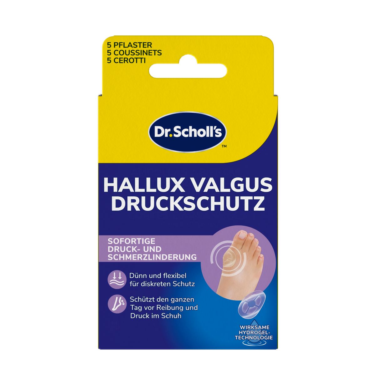 SCHOLL Druckschutz<br>5 Stück, Hallux Valgus