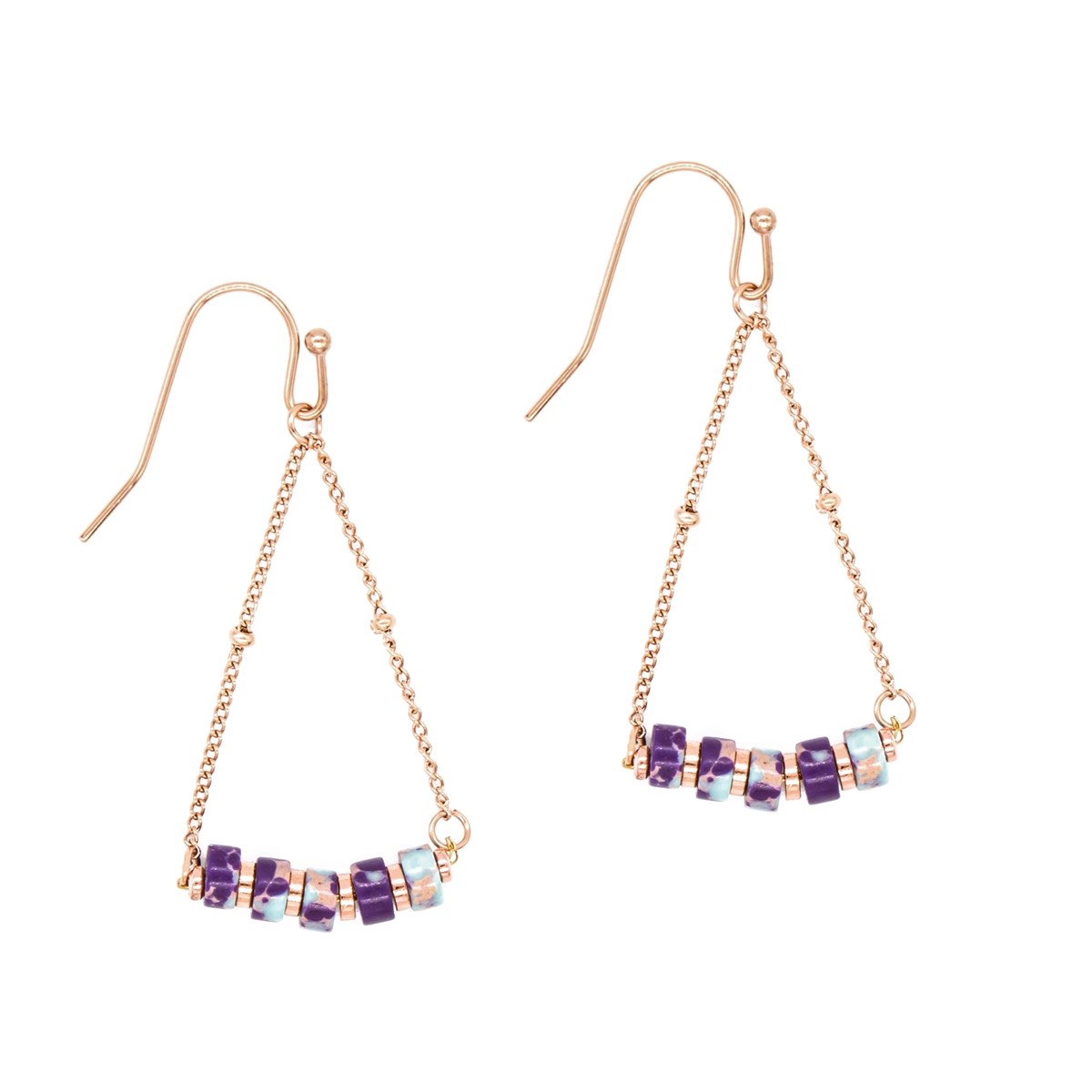 Boucles d'oreilles Piana en pierres Jaspe