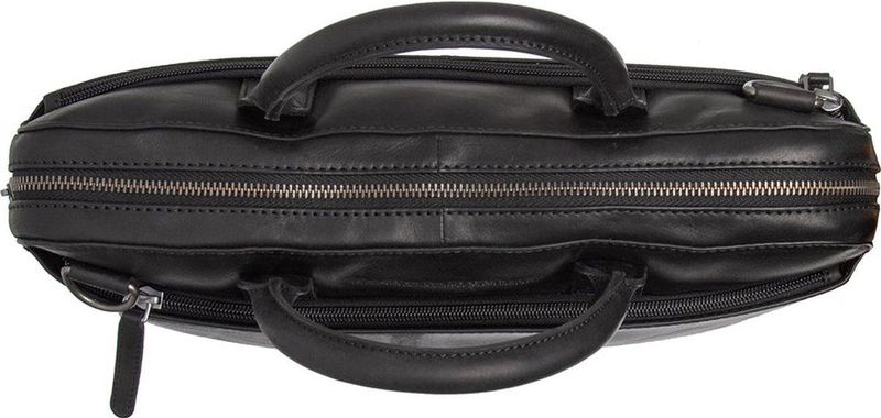 The Chesterfield Brand - Tilbury - Leren Laptoptas - Zwart - Ruim Hoofdvak