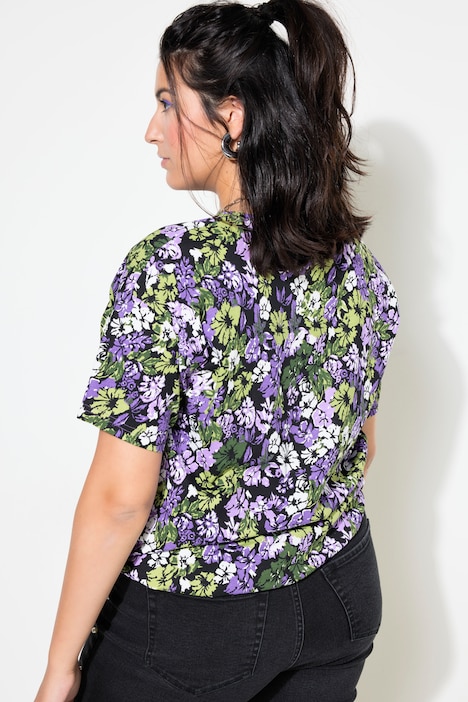 T-Shirt, oversized, Flower-Print