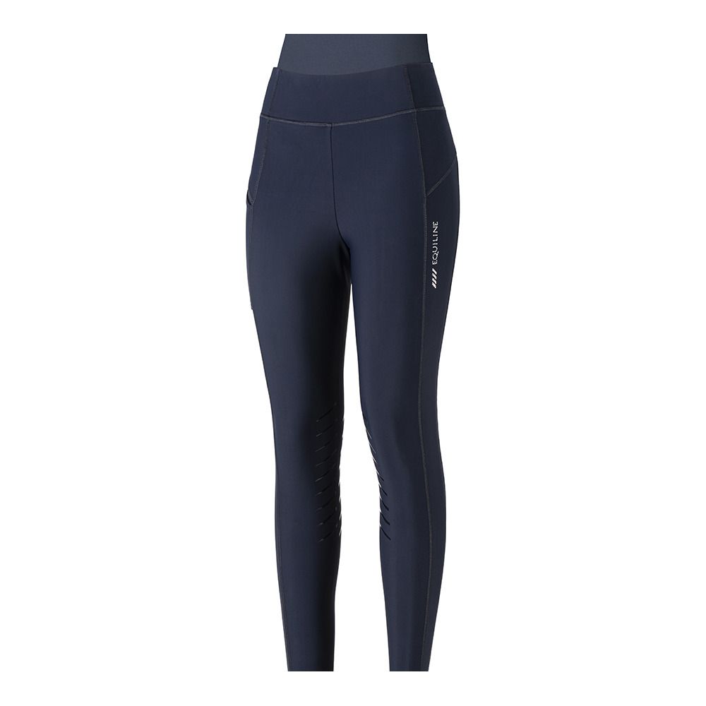 Equiline CONNEK - Legging knee grip Femme blue