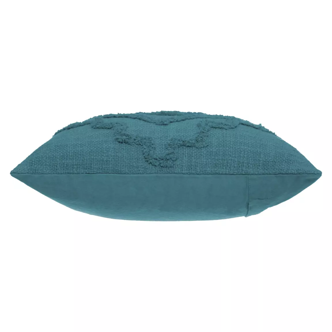 Coussin carré gaze de coton (40 x 40 cm) Inca Bleu canard