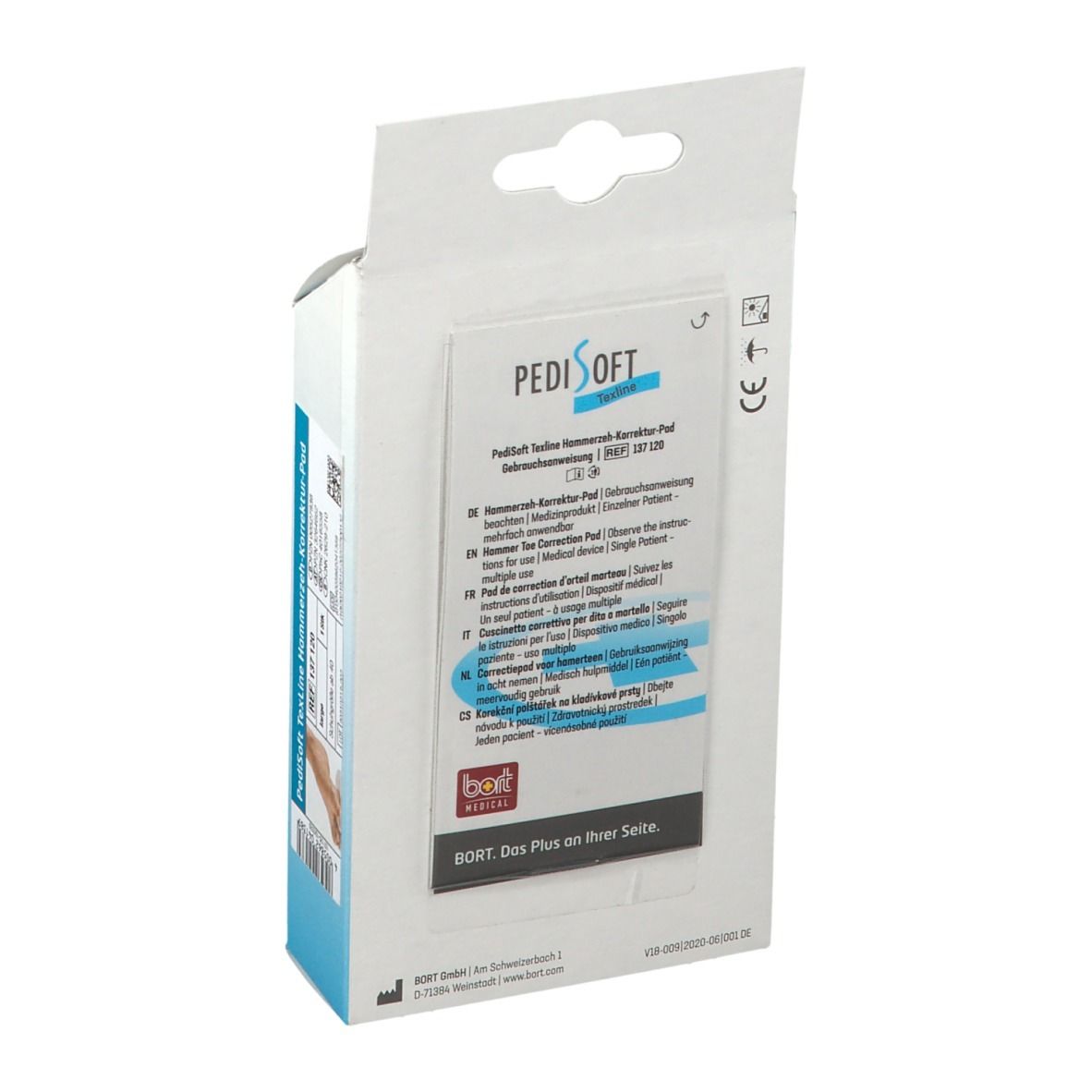 BORT PediSoft® TexLine Hammerzeh-Korrektur-Pad Gr. L