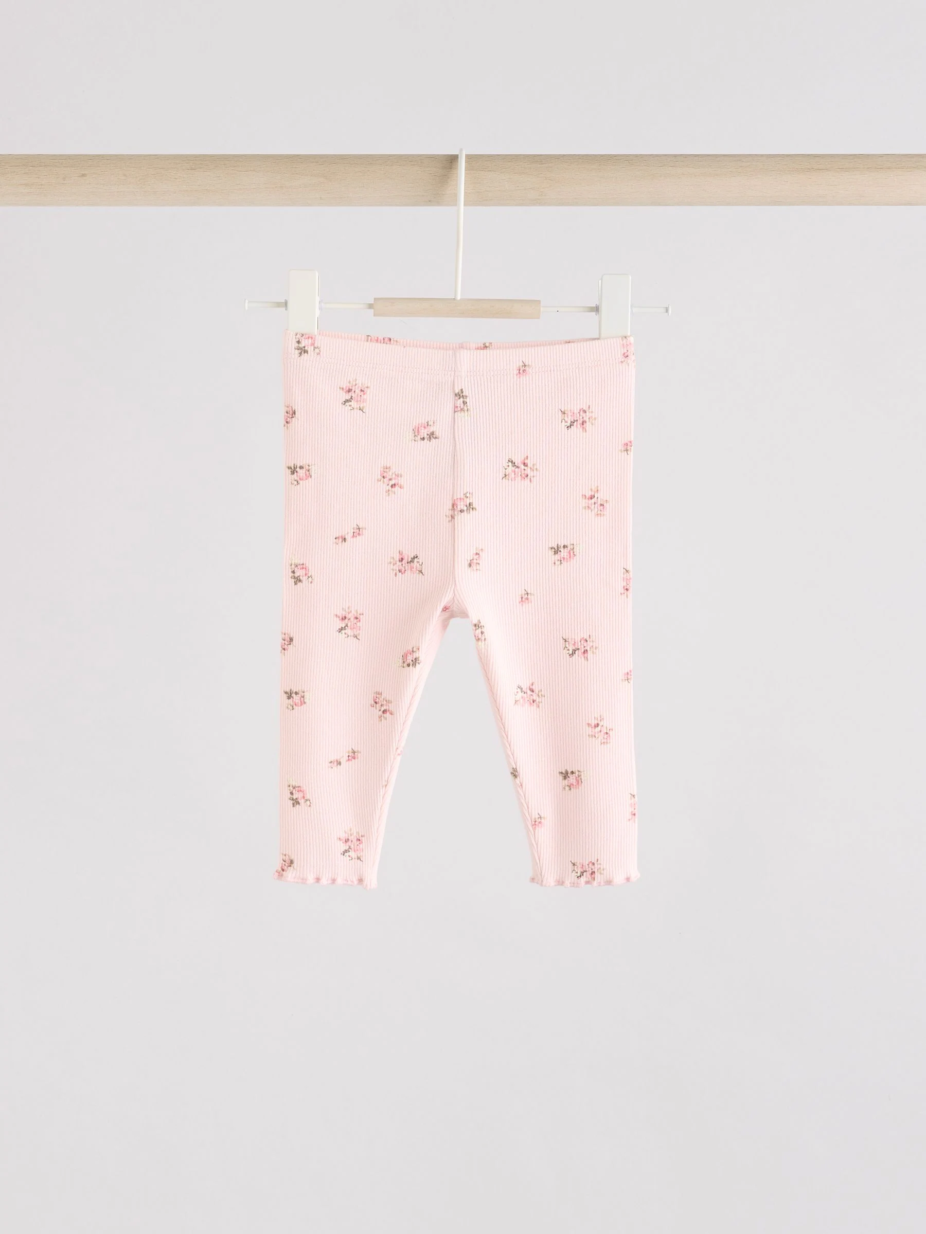 Roze met vrolijke print - Set met babyfriltop met lange mouwen en legging (0mnd-2jr)