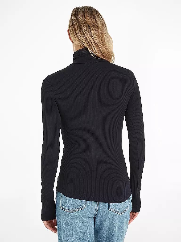 TOMMY HILFIGER Rollkragenshirt dunkelblau