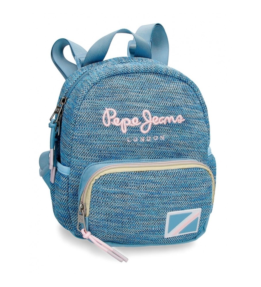 Mochila pequena Lena da Pepe Jeans, azul