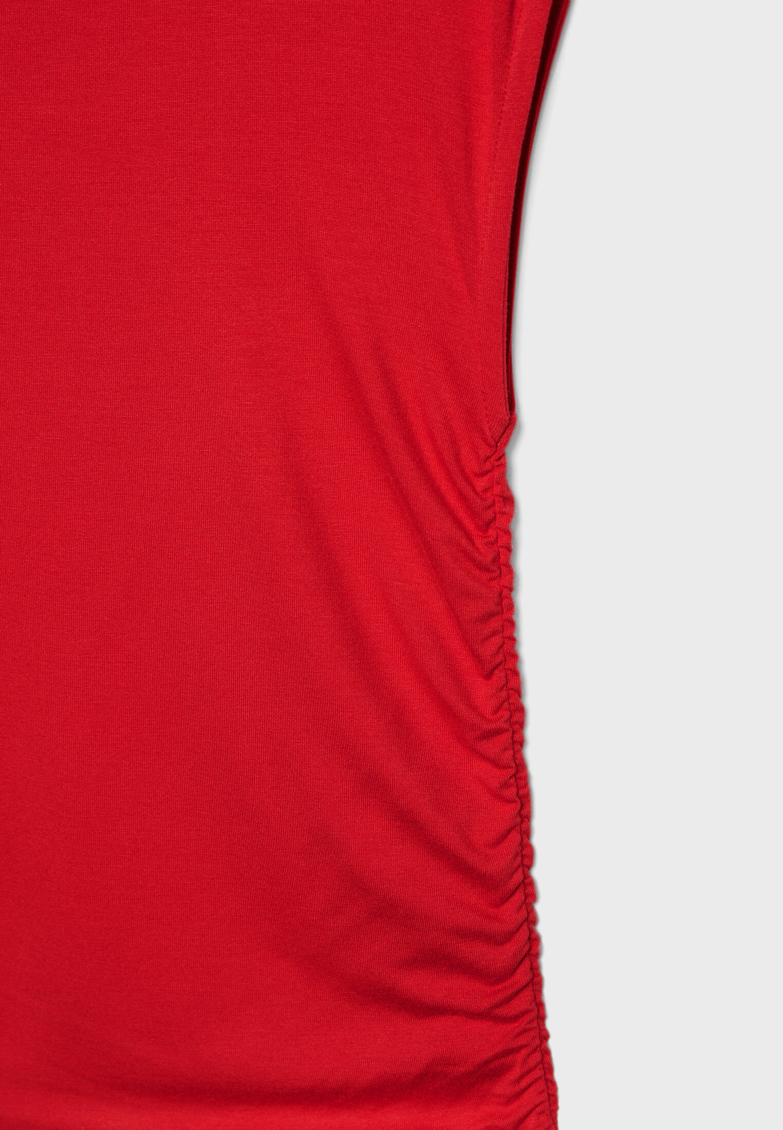 Camiseta de viscose com pregas