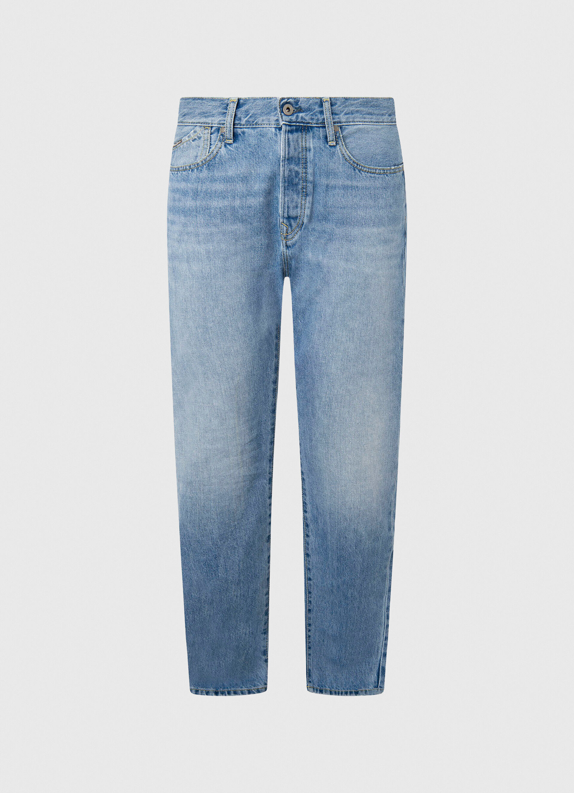 Calça jeans Byron Relaxed Fit de cintura média - jeans
