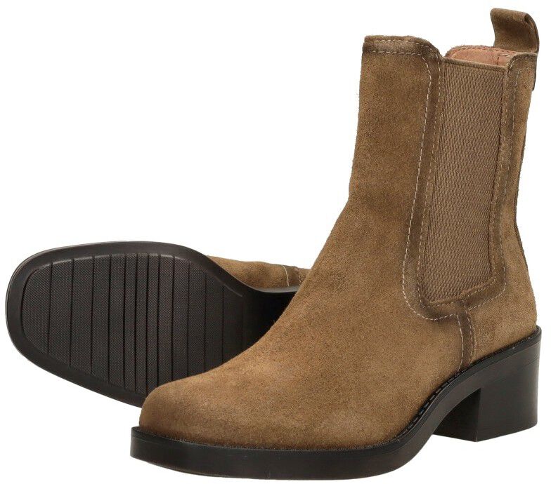 Tamaris Enkellaarsjes Hak cognac