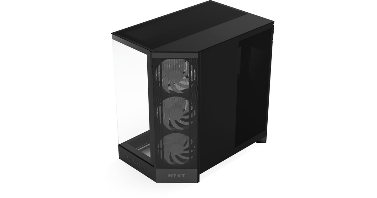 NZXTH9 Flow RGB midi tower behuizing  (Zwart (mat) | 2x USB-A | 1x USB-C | RGB | Tempered Glass)