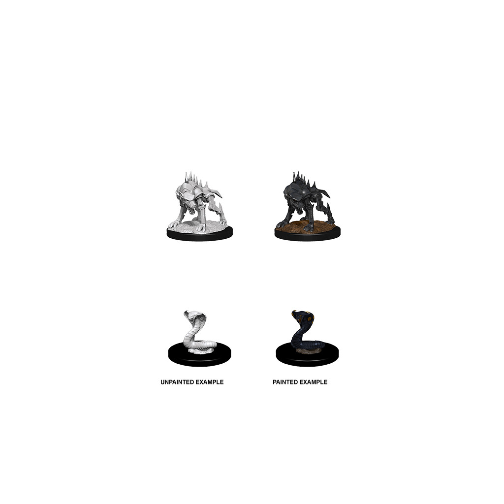D&D Nolzur's Marvelous Unpainted Miniatures: Iron Cobra & Iron Defender